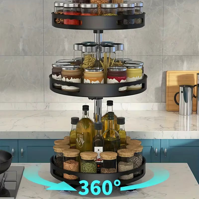 Többfunkciós, 360°-ban forgatható tároló